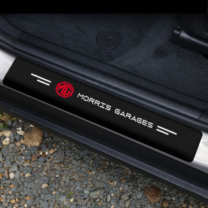 4Pcs/Set Carbon Fiber MG Door Sill Sticker For MG 3 5 6 7 ZS GT HS HECTOR Protector Threshold decal