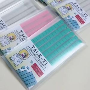 96Pcs Reusable Adhesive Nail Glue Clay White/Pink/Green Mud for False Nail Tips Showing Shelf Fixing Tacky Gel Practice Tools *&