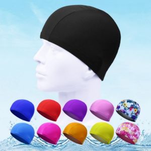 Swimming cap high elasticity comfortable and breathable adult universal solid color swimming cap