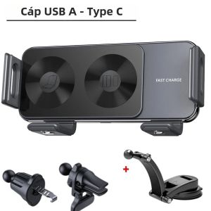 Giá Đỡ Điện Thoại Trên Ô Tô Có Sạc Không Dây 15W Kẹp Cửa Gió Dành Cho Samsung Galaxy Z Fold/Flip 7/6/5/4/3 - Giá Đỡ Điện Thoại Đa Năng