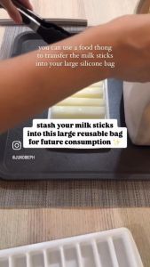 Junobie Breast Milk and Food Storage 10oz Tray + Large Milk Storage and Stash Bags Bundle