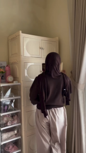 PIRA METROPOLIS -  ARUNA BLS60 M Lemari Pakaian Medium 2 Pintu Full Rak / Lemari Baju