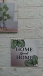 Hiasan Dinding Monstera 20x20cm / Hiasan Dinding 20x20cm Monstera Versi Ekonomis