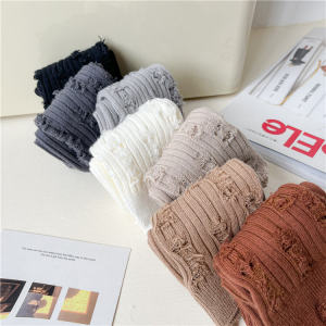 ถุงเท้าข้อกระชับสัดส่วนสไตล์ผีเสื้อแบบขาดๆ สำหรับผู้หญิง ถุงเท้าข้อสั้นลายดอกไม้ ถุงเท้าลำลอง ถุงเท้าฤดูใบไม้ผลิและฤดูร้อน