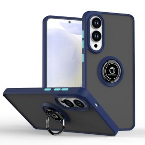 Shockproof Armor Matte Case For Samsung S26 S25 Edge S24 S23 S22 Note20 Ultra Plus A57 A37 A56 A36 A55 Magnetic Ring Stand Cover