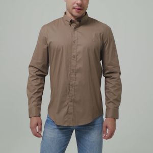 Lee Cooper Long Shirt Oswald Brown