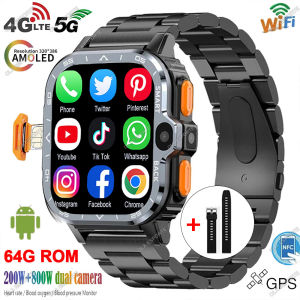 Android Smart Watch Men GPS 16/64G Storage HD Dual Camera NFC SIM Card WIFI Wireless Fast Internet Access Google Play Smartwatch