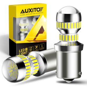 AUXITO 2 Chiếc Bóng Đèn LED 1156 Bóng Đèn Led BA15S P21W Bóng Đèn Led 4014 SMD Đèn Phanh Sau Xe Hơi Đèn Lùi Đỗ Xe 12V 6000K