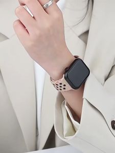 Tali Silikon untuk IWatch Ultra 2/Ultra 49Mm Iwatch SE 2 Seri 10 9 8 76 5 4 3 2 1 46Mm 41Mm 45Mm 40Mm 44Mm 38Mm 42Mm Tali Olahraga/ultra 3