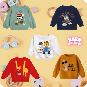 ATASAN ANAK RANDOM 5PCS / DENGAN GAMBAR DAN WARNA YANG BERBEDA BEDA / UNTUK USIA 1-5 THN