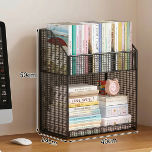 MINGZHIYIFAN | Portable Bookshelf Shelving Unit with Wheels