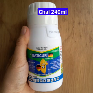 Thuốc trừ bệnh Sanbang 30SC HIỆU NATICUR chai 240ml Dạng sữaThành phần: Tebuconazole 20% w/w + Trifloxystrobin 10% w/w
