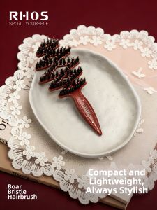 RHOS | Volumizing Boar Bristle Fine-toothed Portable Mini Comb