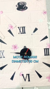 Jam Tembok DIY Jam Dinding Dekorasi Jam Rumah Ruang tamu Kamar tidur 30-50CM Diameter