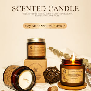 Candles for Home Scented Aromatherapy Candles Gifts Set for Women Soy Wax Long Lasting Amber Jar Candles for Valentine Birthday Mothers Thanksgiving Day Present