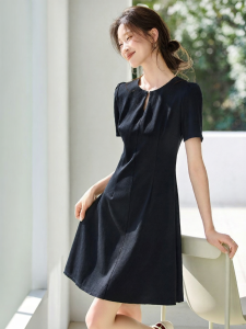 MOHANYIMEI | Lyocell Summer New Arrival Lightweight Commuting Stylish Slim Waist Dress