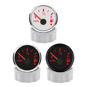 ELING Marine 52mm Fuel Level Gauge Meter 0-190ohm 240-33ohm with Red Backlight and Alarm for Car Ship Motorcycle Universal 9-32V