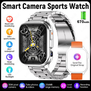 LIGE | LIGE Camera Smart Watches Photos Record Video Health Monitor Waterproof Sports Music Bluetooth Call Flashlight Smartwatch 2026