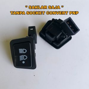 Tombol Saklar Dim 3 Titik 3 Mode Lampu Off Aerox Old NVX Custom PNP Mio Gear  Freego  Fazzio  Grand Filano - Jauh Dekat Off