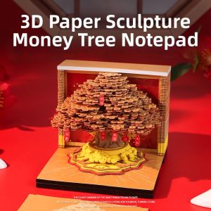 Creative 3D Paper Carving Calendar Desktop Note