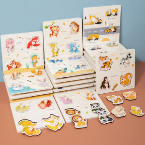 4 Packs Puzzles for Kids Ages 3-5 Animal Jigsaw Puzzle Travel Games Montessori Preschool Learning Activities Toddler Toys for 3 4 5 6 Year Old Boys Girls