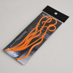 TEASER HK060‑SKIRT Silicone Skirt Teaser Nick Tie 3pcs Silicone Jig Lure Replacement Skirt UV Reflective Octopus Squid Skirt