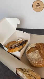 White Snack Box กล่องจัดเบรค 20/100 ชิ้น กล่องสแนค กล่องเบเกอรี่ ขนาด 4.25" x 6" x 3.25" นิ้ว