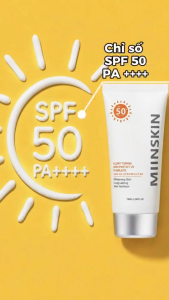 Kem Chống Nắng Vật Lý Nâng Tone MIINSKIN SPF50+ PA++++ Bảo Vệ Da Khỏi UVA/UVB Ráo Mịn Hỗ Trợ Dưỡng Sáng Kiềm Dầu 70ml - MIINSKIN VietNam