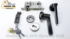 Khóa phân thể màu đen chì khóa tay gạt phân thể màu nòng súng khóa cửa chính thông phòng