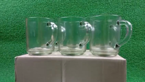 Gelas Kopi Aesthetic Kaca Tahan Panas Set Isi 6pcs