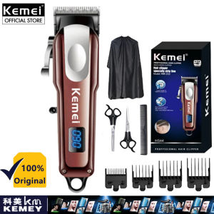 Kemei KM-233 Professional Rechargeable Hair Trimmer Long Life Hair Cut Machine Clipper Strong Cutting Hair Clipper