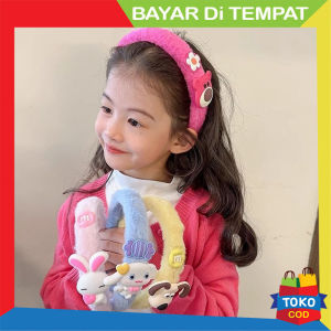 New Bondu Anak Perempuan Bulu Karakter Bando Lucu Gemas Kekinian BND18