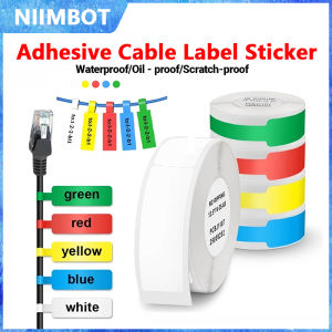 NIIMBOT Cable Labels Waterproof Sticker Self-Adhesive Color Paper For D110 D101 D11 Thermal Pinter For Home Office Tag Printing