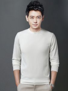 ROMON | Lormen Mens Knitted Sweater Thickened Round Neck Slim Fit Pullover Base Shirt Winter Fashion City Style Long Sleeve Polyester Blend