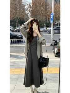 Shalldoer | Plus Size French Fitted Womens Dress Two-piece Set