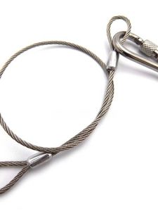 สแตนเลสสตีลเชือกลวดความปลอดภัยเชือกสําหรับไฟเวทีแขวนโคมไฟ Mining โคมไฟ Lanyard Anti-fall Security เชือก Home Improvement