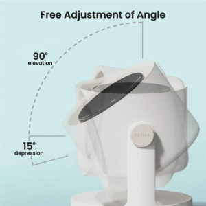 Veger VLF-12 Adjustable Table Fan with 5 Speed Settings and 1-Year Warranty