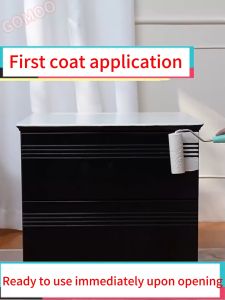 【1000G With Brush】GOMOO 3 in 1 Wood Paint For Wood Paint For Wood Waterproof Wood Paint Odorless Paint For Wood Furniture Wood Paint Waterproof Paint For Wood Wall Paint For Wood Waterborne For Metallic Concrete Ceramics Wood Furniture Stone Cabinets