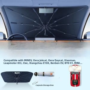 HELLOLEIBOO | Leibin Car Sunshade Umbrella Capsule Window Heat Insulation Curtain Front Windshield Cover Car Interior Sun Protection