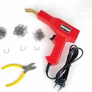Handy Plastics Welders 220v Plastic Welder Hot Stapler Gun Machine Car Bumper Repair Kit Garage tool welding PVC Repairing Machine Car Bumper Repaierutning Stampleumr Welding Tool