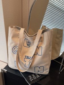 Túi Tote Canvas Dung Tích Lớn Túi Đeo Vai Nữ Túi Đeo Vai Thường Ngày Túi Đi Làm Túi Đi Học Túi Đeo Vai Đơn Phong Cách Nhật Bản