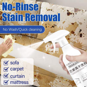 Multi-Purpose Fabric Cleaner Spray Dry Cleaning Spray Sofa Stains Deodorizing Sterilizing Dry Cleaner All Fabric Types Stain Remover Foam Carpet Clean Spray 500ml
