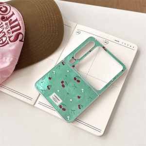 Ultra-Thin Full-Coverage Creative Flip-Cover Green Background Cherry Design Huawei PuraX Iceberg Pattern Phone Case