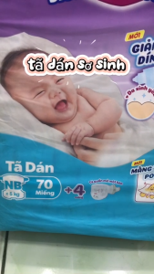 Tã dán Bobby sơ sinh NB70+4 Miếng NB38+2 Miếng | Tã Dán bé sơ sinh Bobby | Bĩm dán sơ sinh 0-5kg bé mới lọt lòng