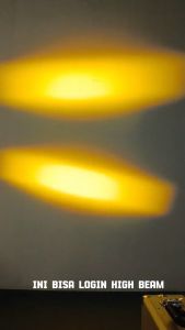 Mini PROJECTOR LASER Gun 3 MATA SQL3 D2 High low 2 Warna motor mobil