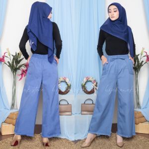 COD KULOT JEANS RAWIS MURAH JUMBO MAYUNG HIGHWAIST