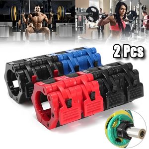 2.5CM 2pcs Release Barbell Clamps Spin Lock Barbell Collars Weight Bar Clips Weightlifting  Strength Training