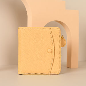 Royal Bagger Vintage Mini Short Wallet for Men Women Genuine Cow Leather Small Coin Purse Ultra-thin Card Holders 1823-1833