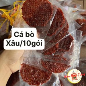 Xâu 10 gói cá bò xâu cá bò ăn vặt tuổi thơ 1 xâu 10 bịch - 04100103