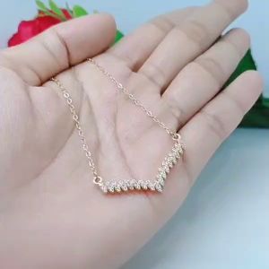 Kalung Titanium Anti Karat Anti Luntur Tidak Mudah Pudar Perhiasan Aksesoris Lapis Emas 1824 Karat G25-9C